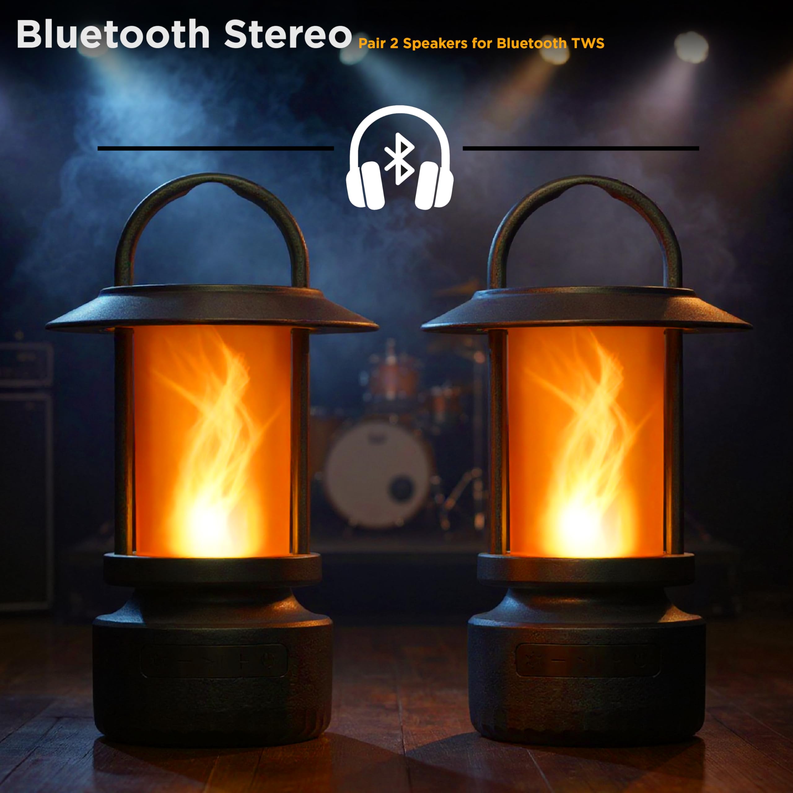FOXFLAME Bluetooth Flame Speaker (Black)