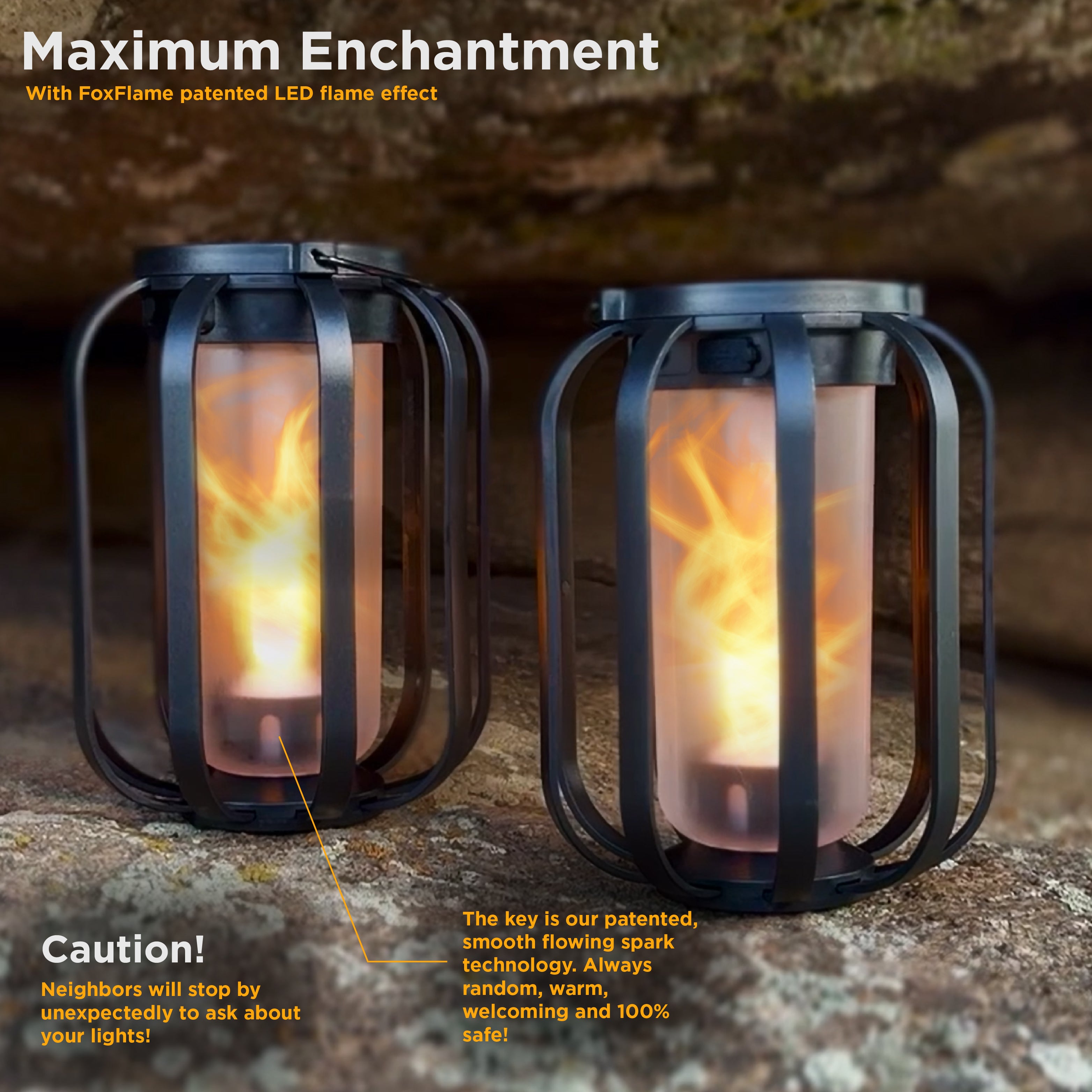 Modern Flame Lantern