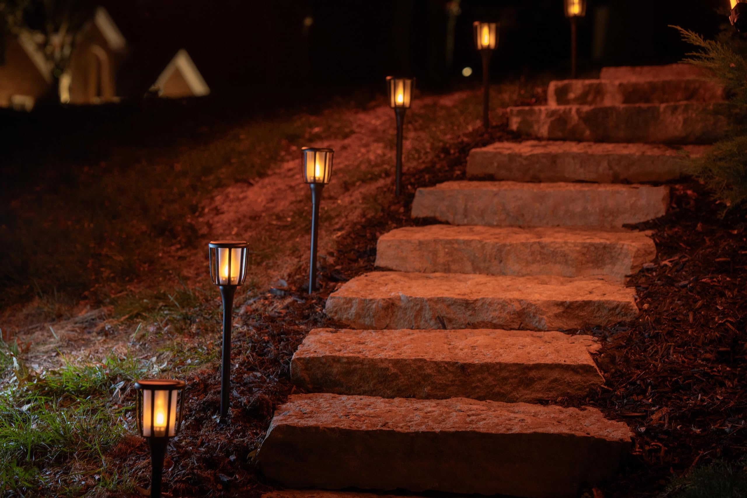 Solar Rustic Torch