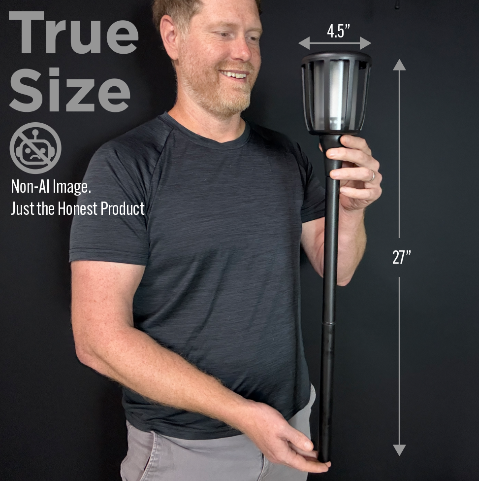 Solar Rustic Torch