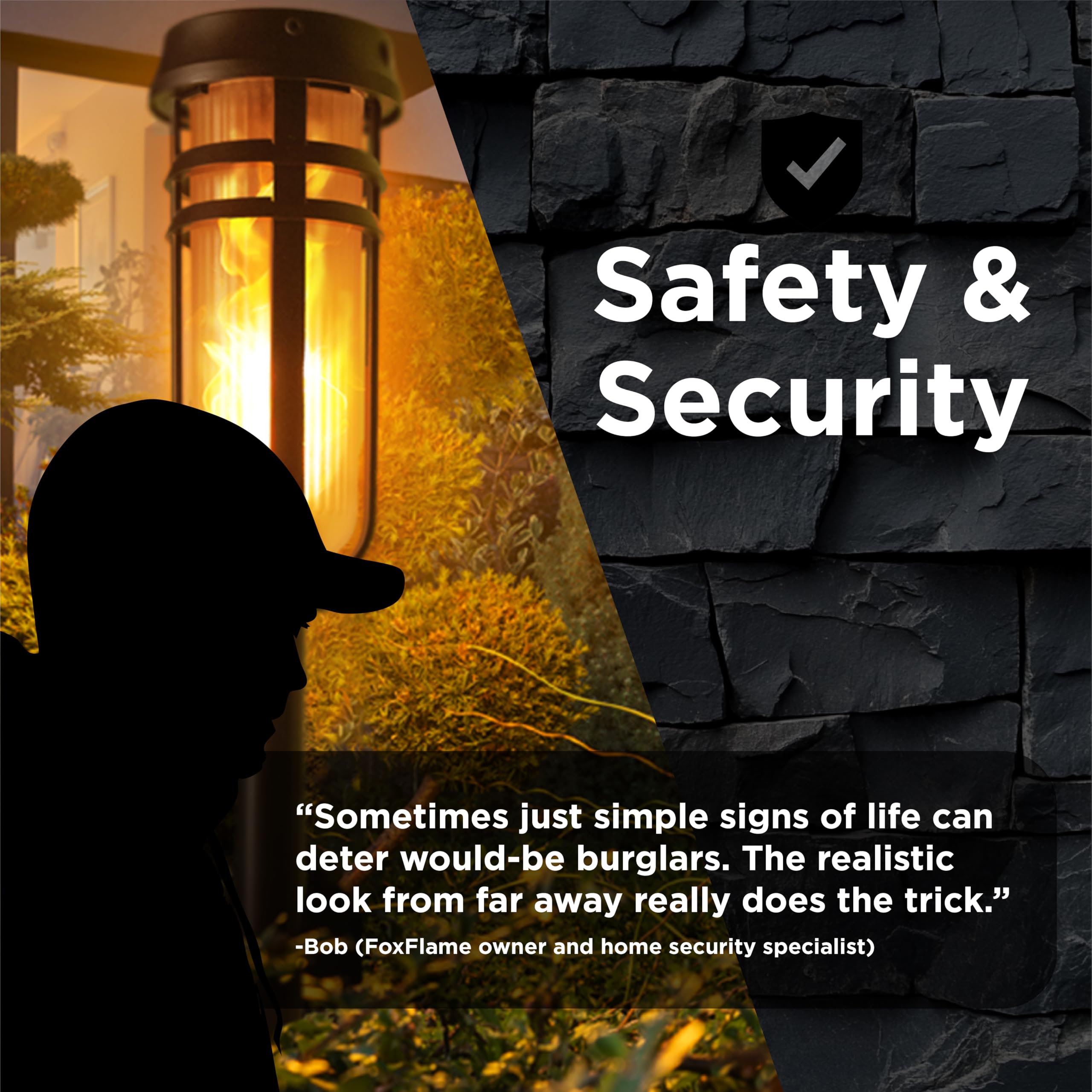 FOXFLAME Metal Solar Torches