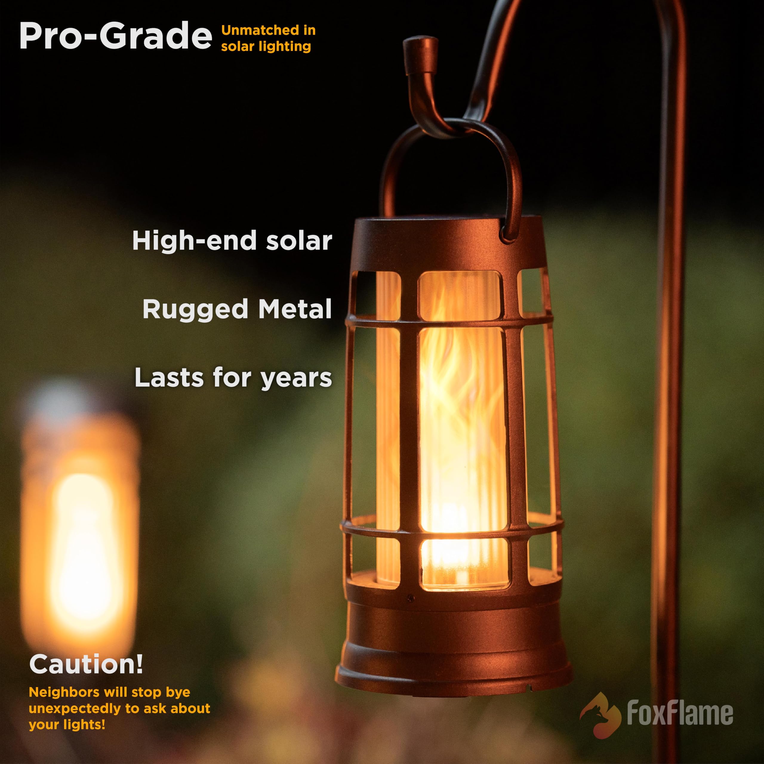 FOXFLAME Metal Solar Lanterns