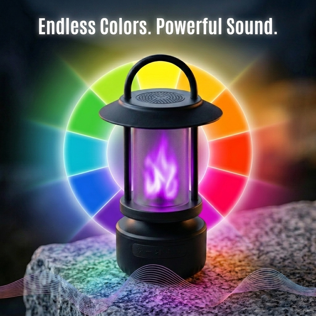FOXFLAME Bluetooth Flame Speaker (Black)