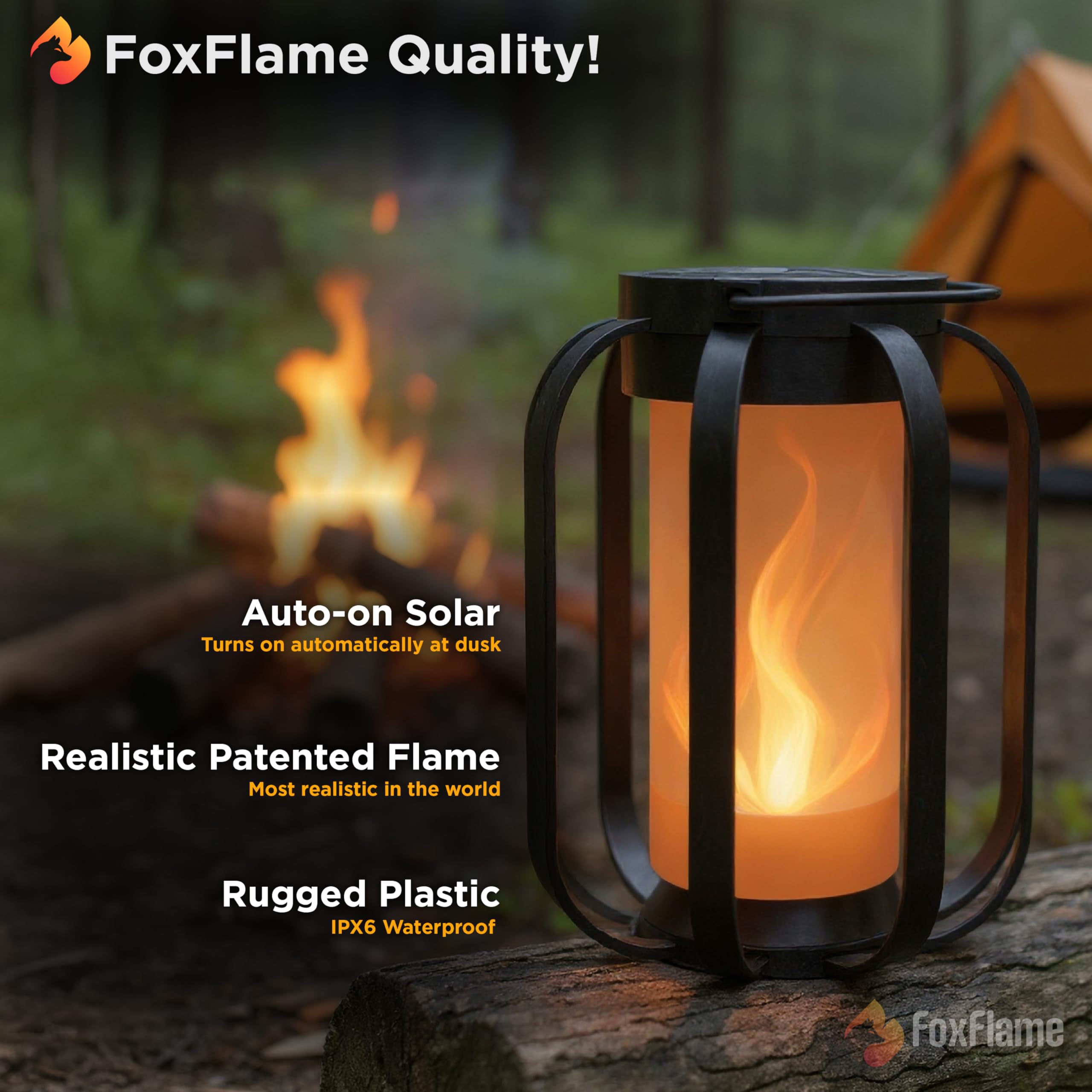 Modern Flame Lantern