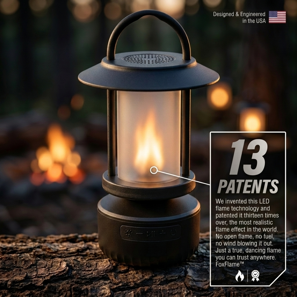 FOXFLAME Bluetooth Flame Speaker (Bronze)