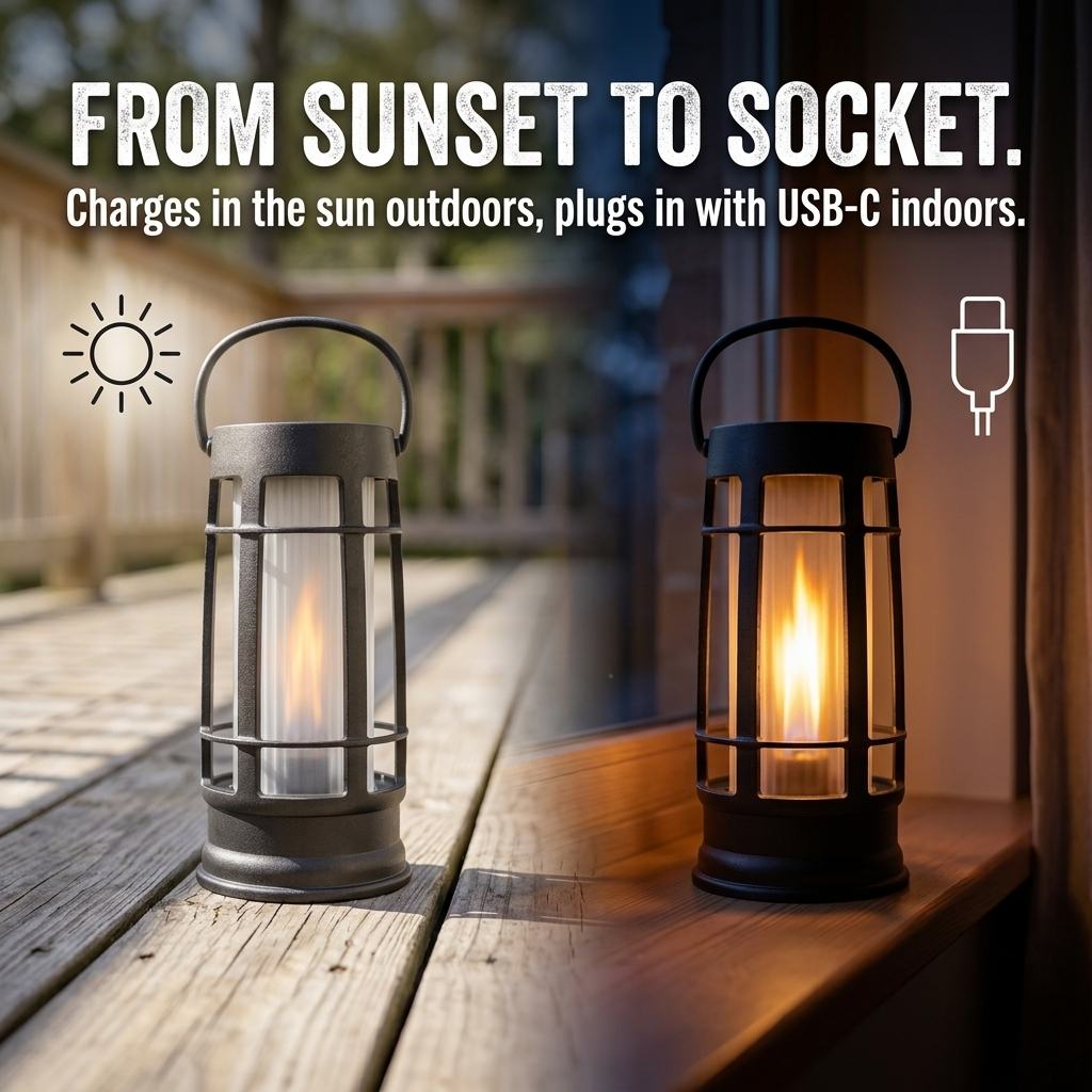 FOXFLAME Metal Solar Lanterns
