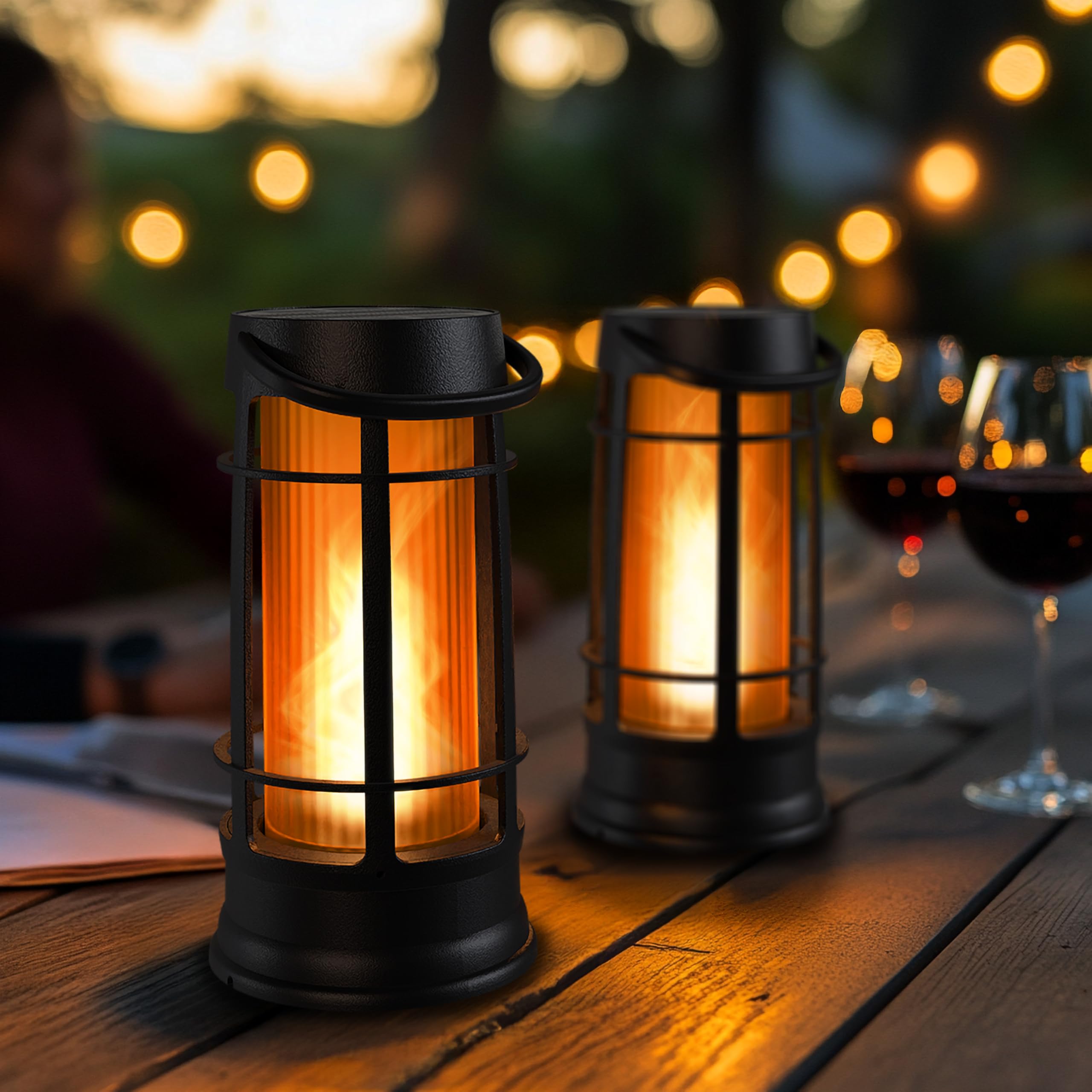 FOXFLAME Metal Solar Lanterns