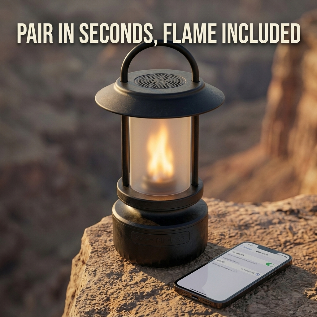 FOXFLAME Bluetooth Flame Speaker (Bronze)