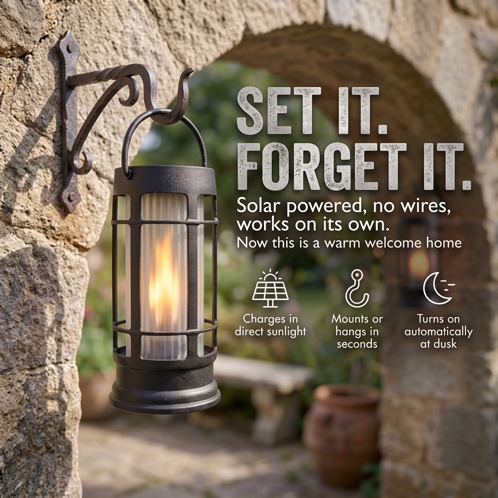 FOXFLAME Metal Solar Lanterns